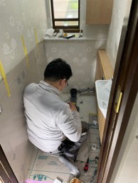 LIXIL サティスGタイプリトイレ手洗器付ストレート型にお取替え 目黒区K様邸 LIXIL サティスGタイプリトイレ手洗器付ストレート型にお取替え 目黒区K様邸